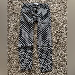 Old Navy Black and White Checkered Pixie Pants